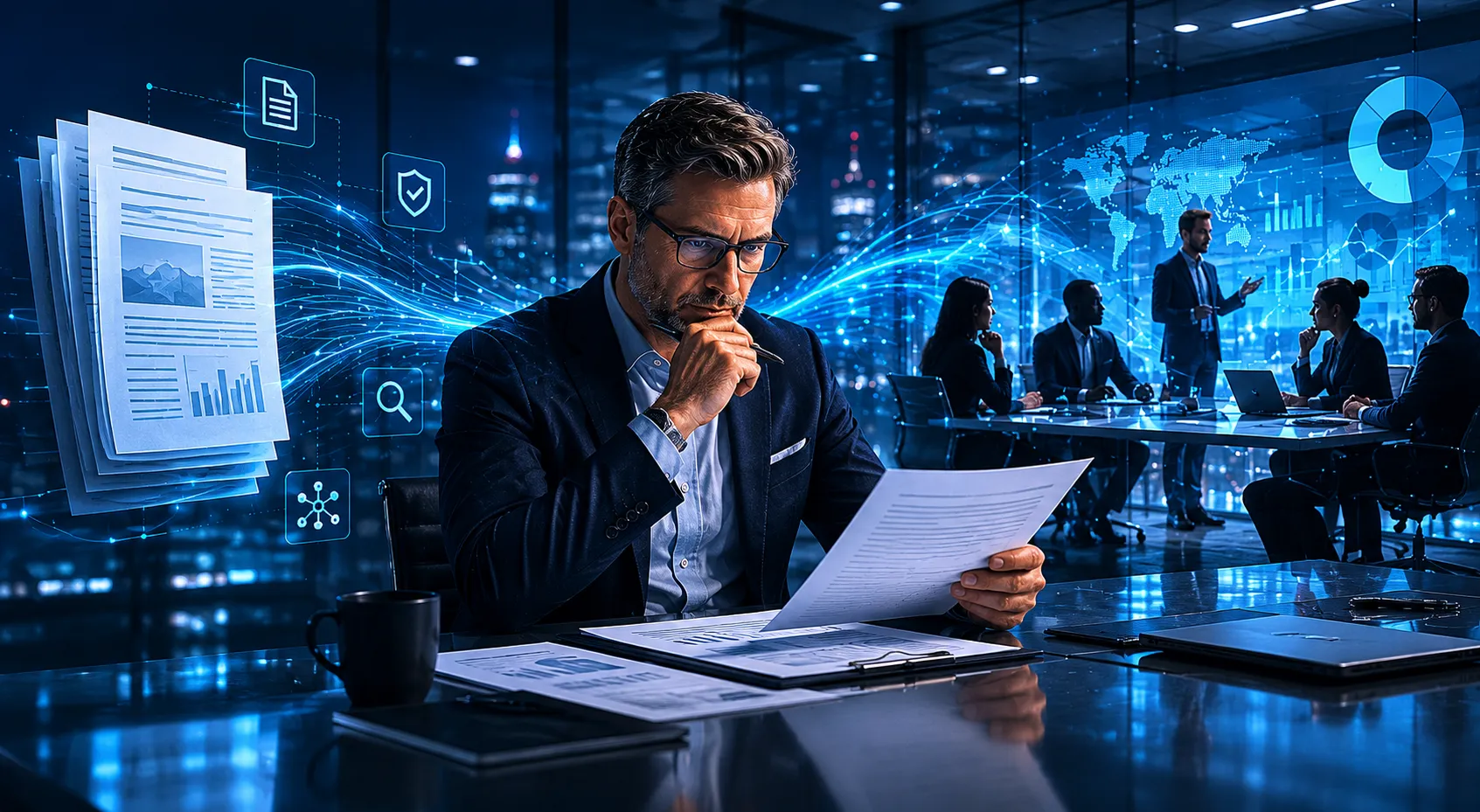 Cybersecurity white paper writing visualization