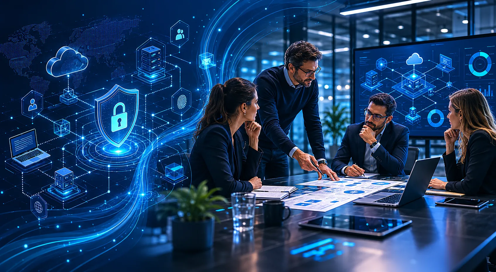 B2B cybersecurity content agency visualization